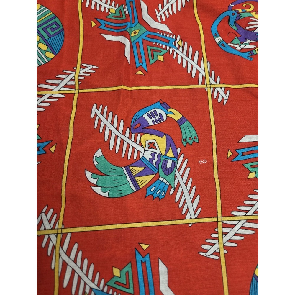 Ginnie Johansen Vintage Square Scarf Native American Southwest Wall Hanging - Picture 3 of 9